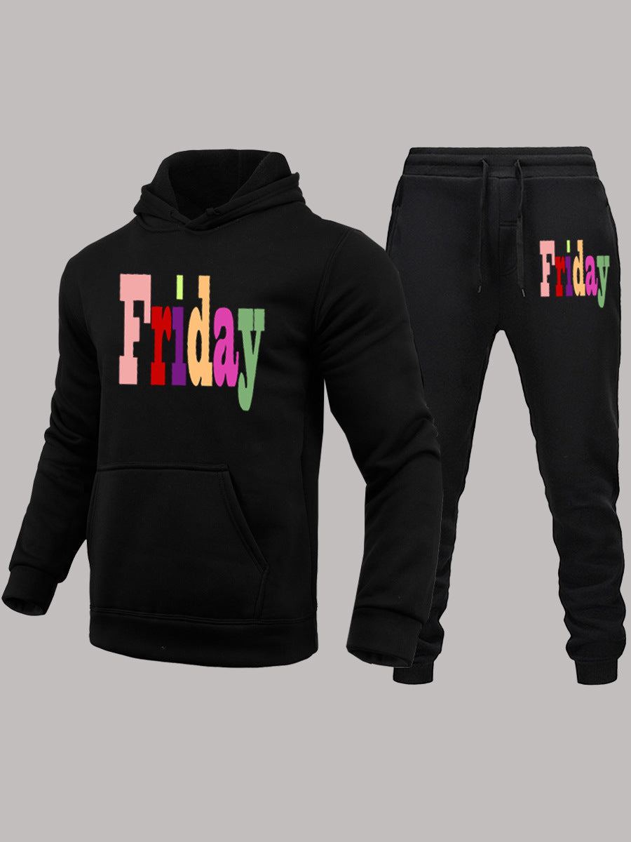 Herren Hoodie Set mit Aufdruck Berlin Streetwear Style