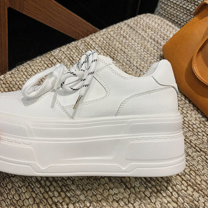 Damen Sneaker Hoch Plattform Atmungsaktiv Modern