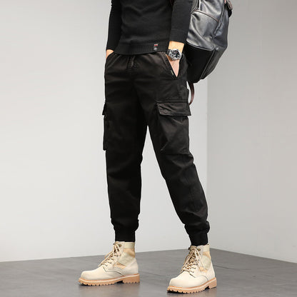 Herren Cargohose Elastisch Bequem Mit Seitentaschen - BerlinGlamour