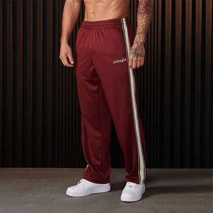 Sportliche Herrenhose mit Streifen Seitenstreifen Freizeit