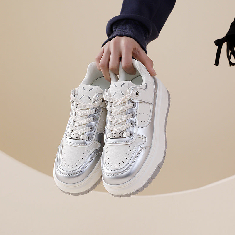 Damen Sneaker HochPlateau Atmungsaktiv Modisch