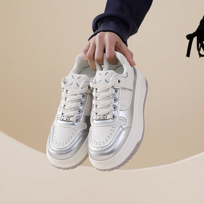 Damen Sneaker HochPlateau Atmungsaktiv Modisch