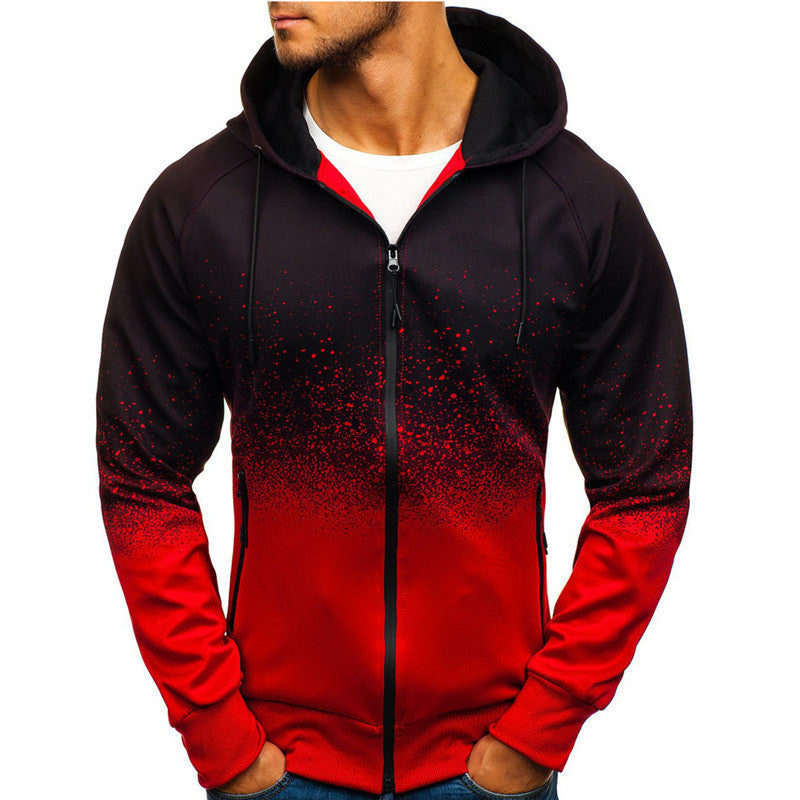 Herren Kapuzenpullover Sportlich Modern Farbverlauf