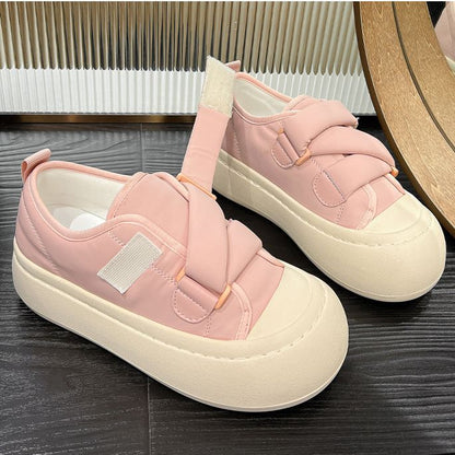 Damen Sneaker High Heels Plateau Klettverschluss - BerlinGlamour