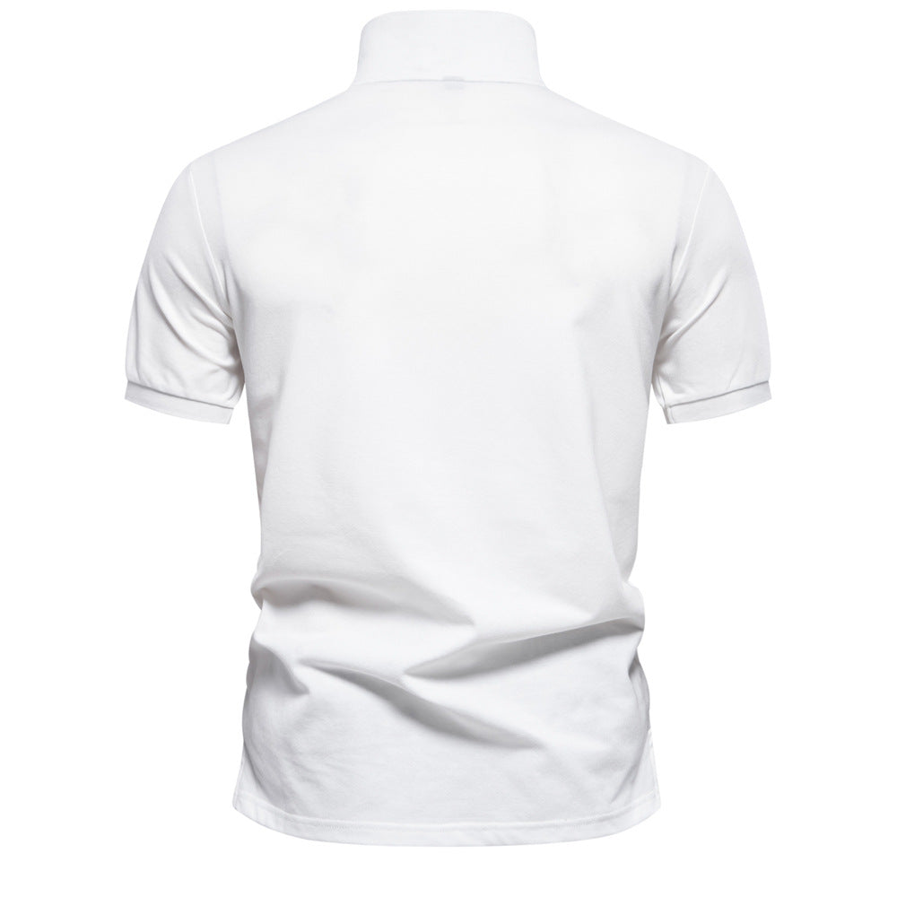 Herren Poloshirt Kurzarm Modern Floral Style