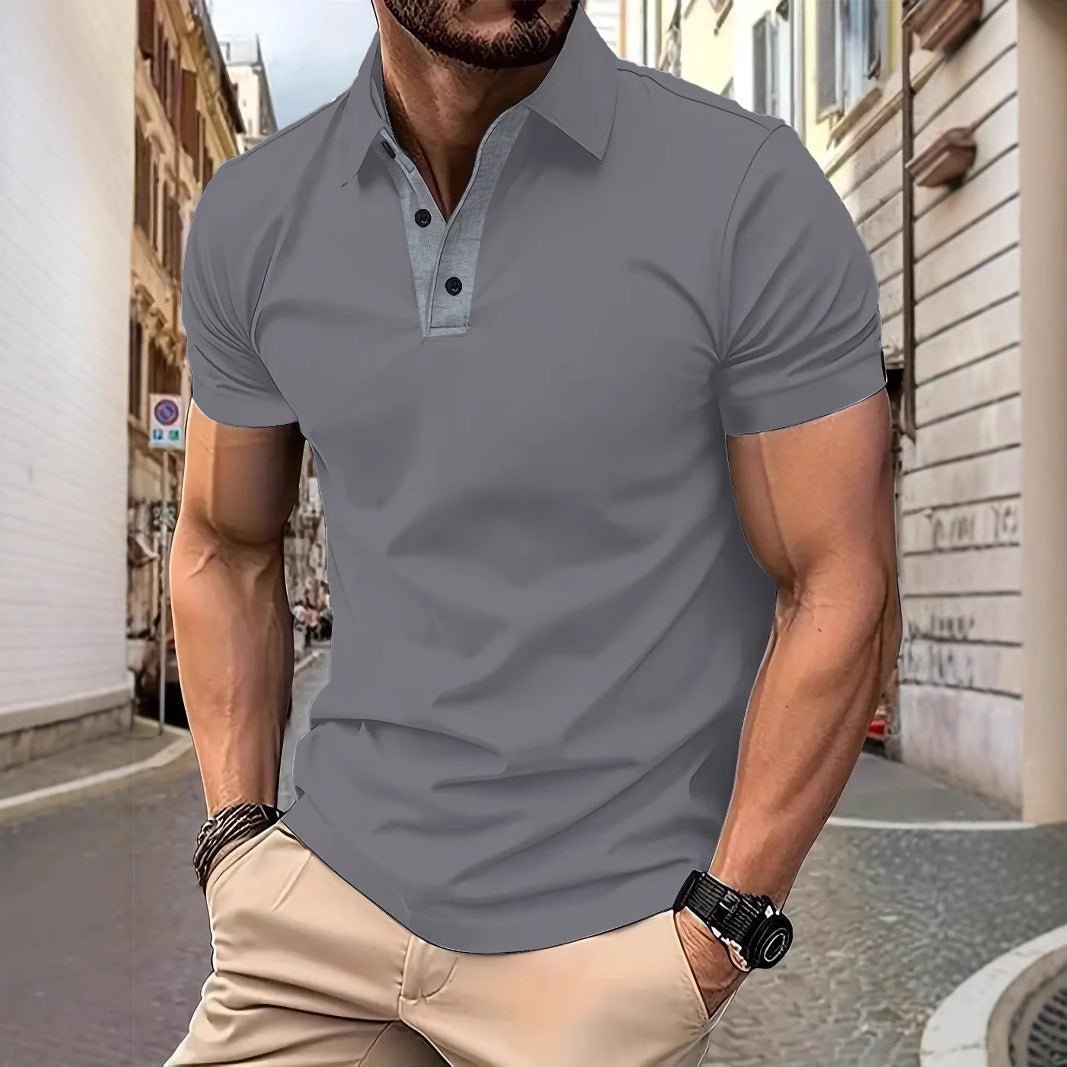 Herren Poloshirt Atmungsaktiv Modern mit Kragenakzent - BerlinGlamour