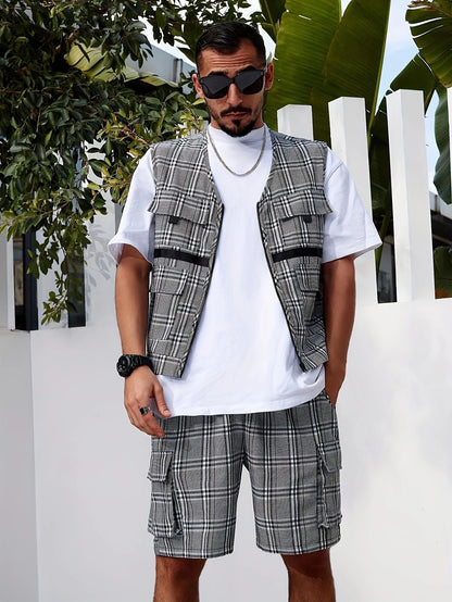 Herren Weste Funktionell mit vielen Taschen Modern
