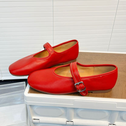 Damen Ballerinas Elegante Riemen Schuhe Bequem