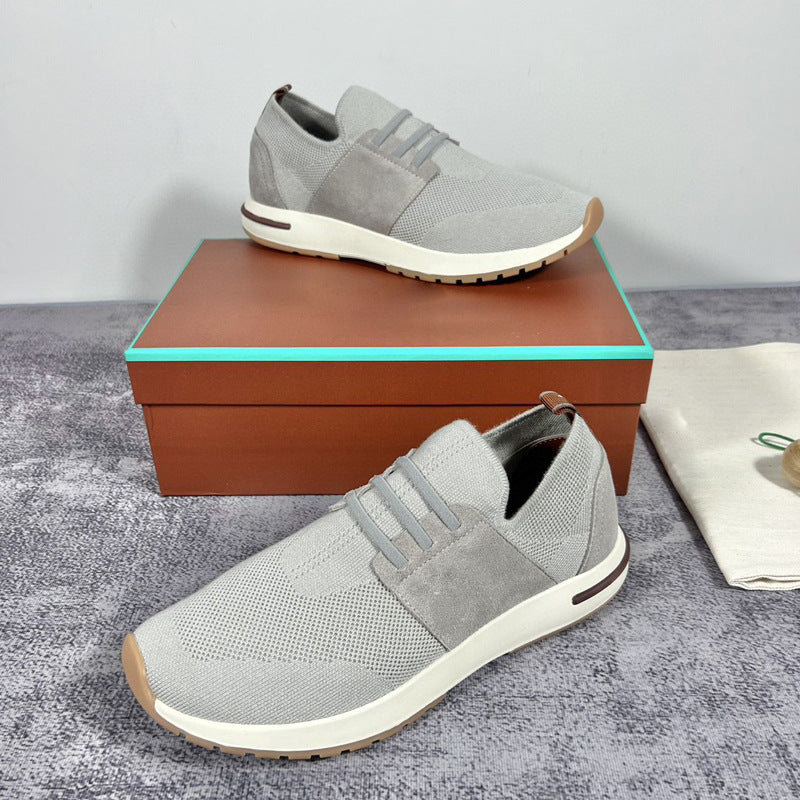 Damen Sneaker Bequem Slip-On Weich Laufsohle Elastisch