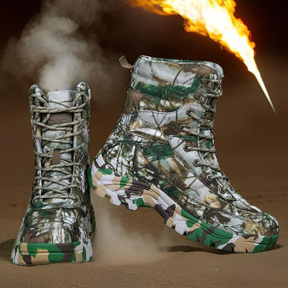 Herren Jagdstiefel Wasserdicht Rutschfest Knöchelschutz Hoch