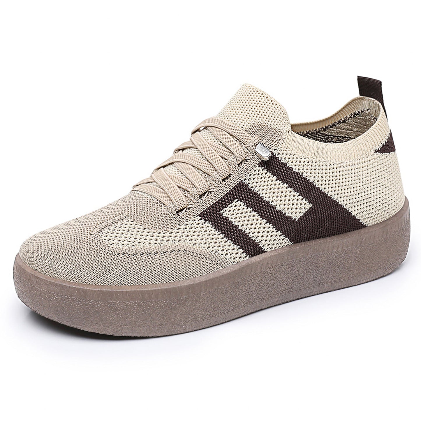 Damen Sneaker Bequem Plattformsohle Hochzeitsschuhe