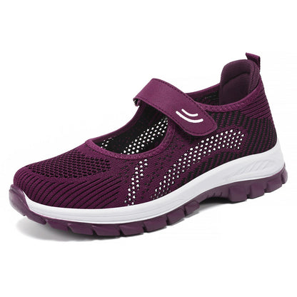 Damen Fitness-Schuhe Atmungsaktiv mit Klettverschluss Sportlich