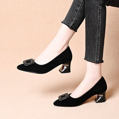 Damen Pumps Hochhackig Glitzer-details Elegante Schuhe - BerlinGlamour