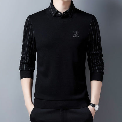 Herren Strickpullover Eleganter Stehkragen Modern
