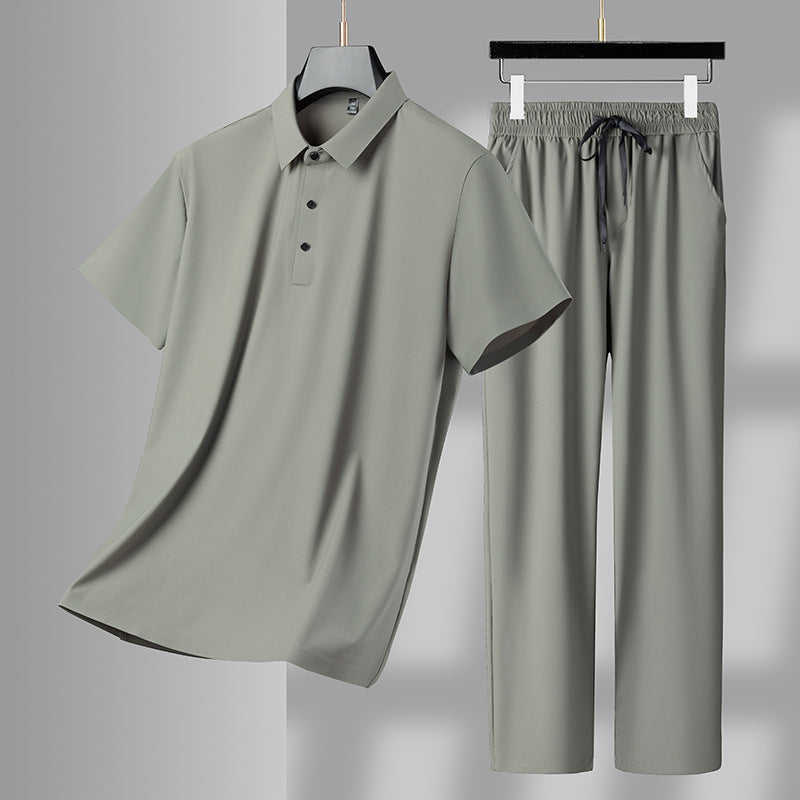 Herren Sportset Poloshirt Sporthose Modern Sportlich