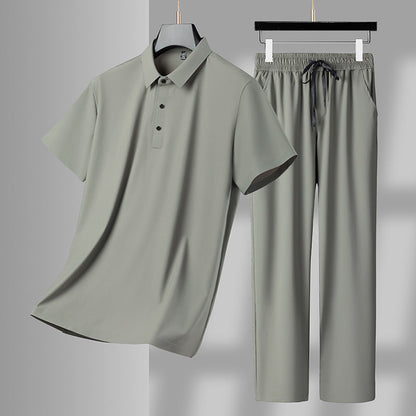 Herren Sportset Poloshirt Sporthose Modern Sportlich