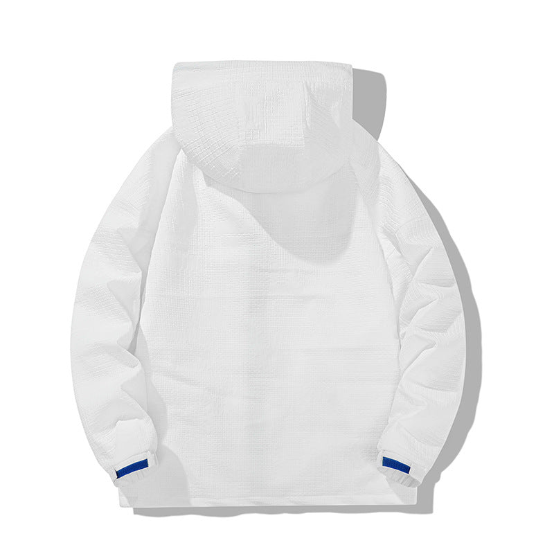 Herren Windjacke Leicht Reißverschluss Taschen Sportlich