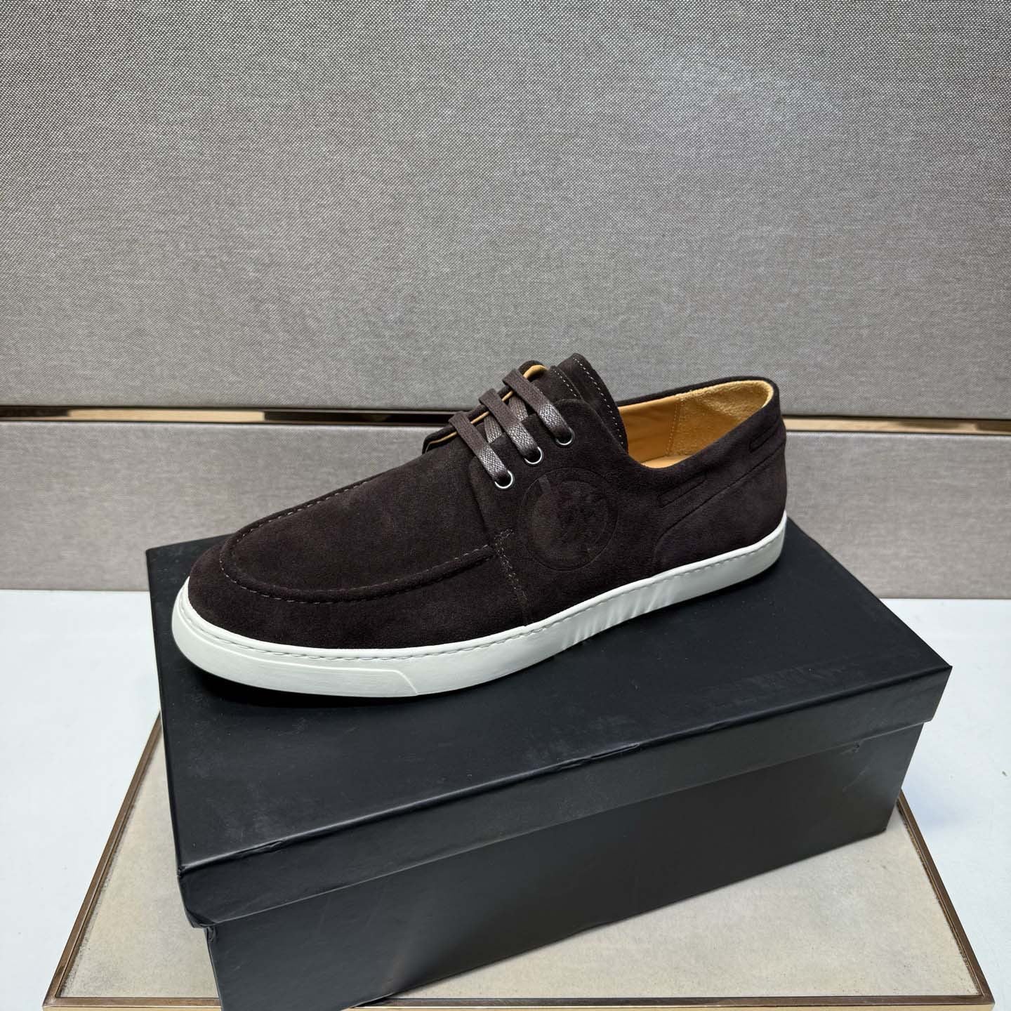 Damen Sneaker Mokassin Weichleder Rutschfest