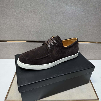 Damen Sneaker Mokassin Weichleder Rutschfest