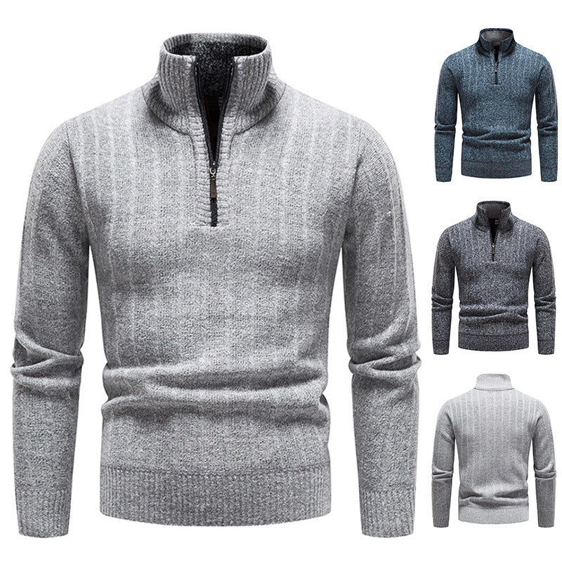 Strickpullover Herren Modern Highneck Pullover Trendig - BerlinGlamour
