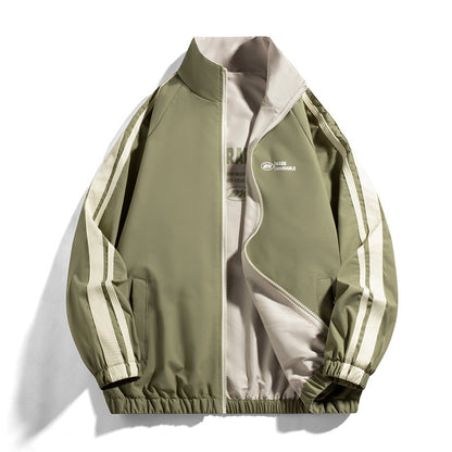 Herren Sportjacke Funktionell Mit Taschen Modern