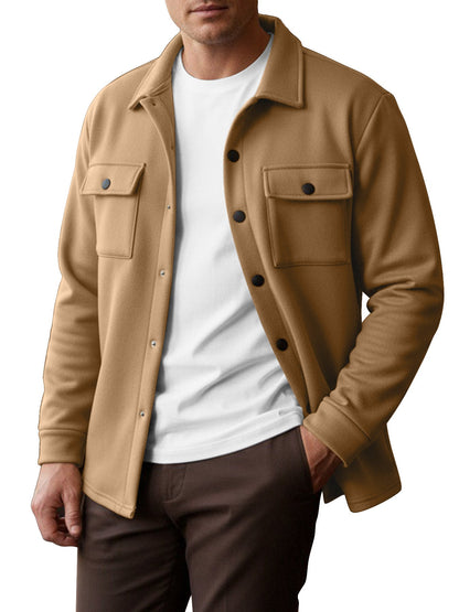 Herren Hemd Freizeit Verschließbare Brusttaschen Modern