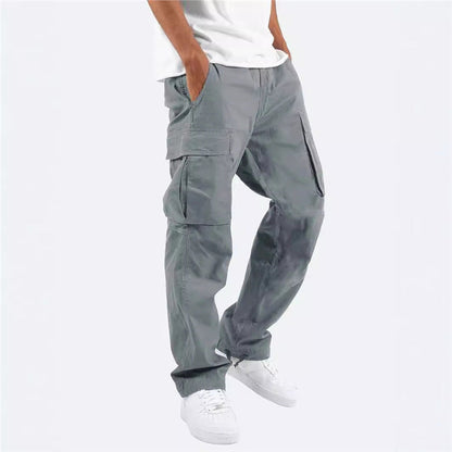 Herren Cargo-Hose Bequem Vielfach Taschen Relaxed Fit