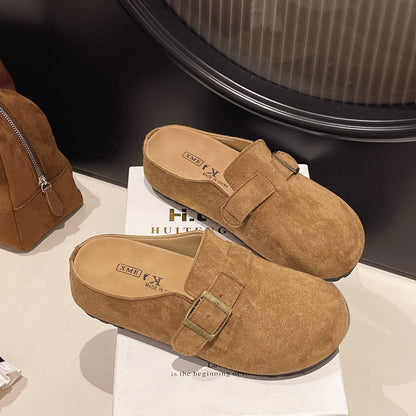 Damen Slipper mit Schnallenverschluss Komfortabel Elegante Mode - BerlinGlamour