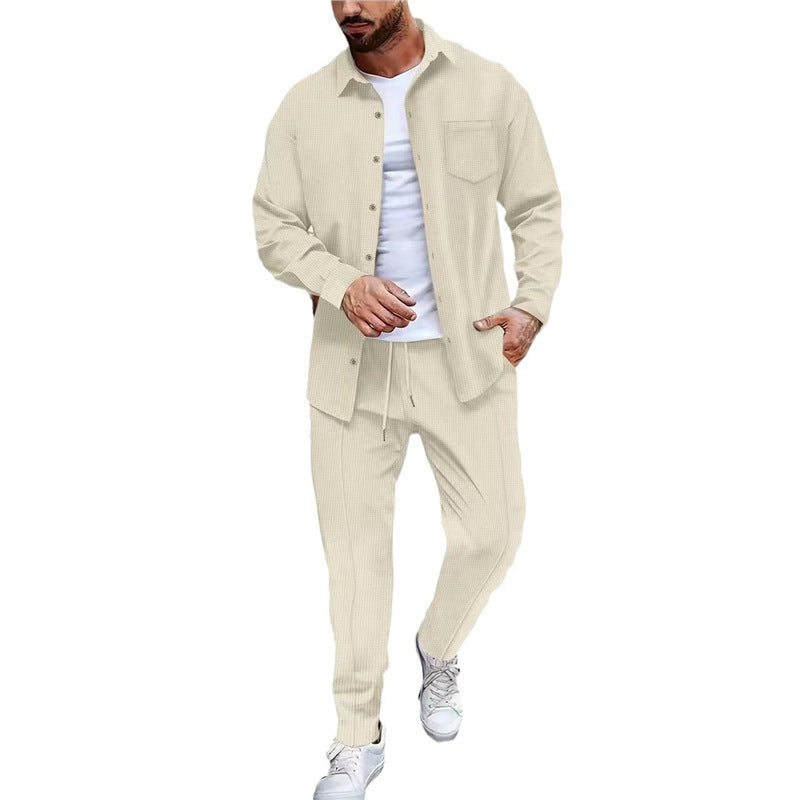 Herren Freizeit Set Leger Hemd Hose Berlin Style