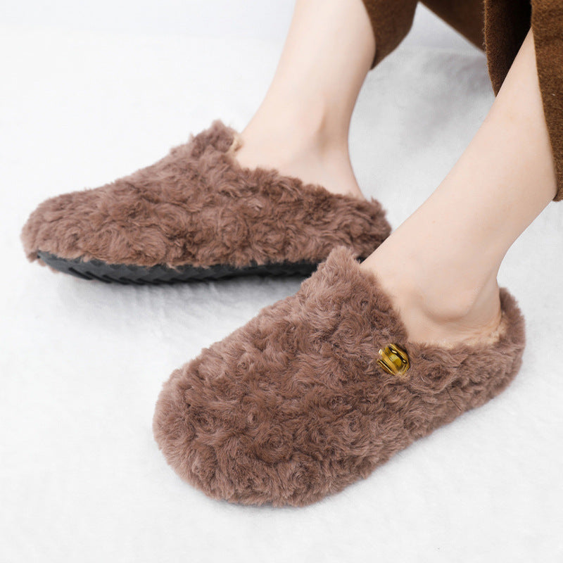 Damen Hausschuhe Flauschig Warm mit Weichem Futter