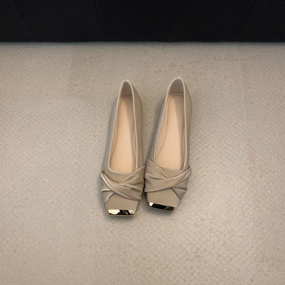 Damen Ballerinas Elegante Glanz Schuhe Spitze - BerlinGlamour