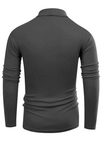 Elegantes Herren Polohemd Langarm Modern