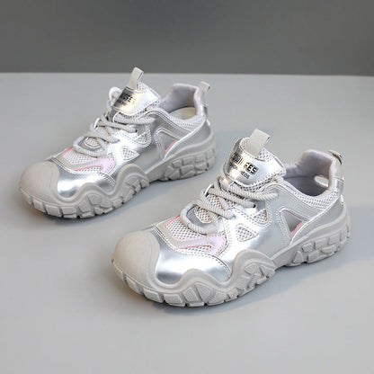 Damen Sneaker Sportlich Reflektierend mit Dämpfung