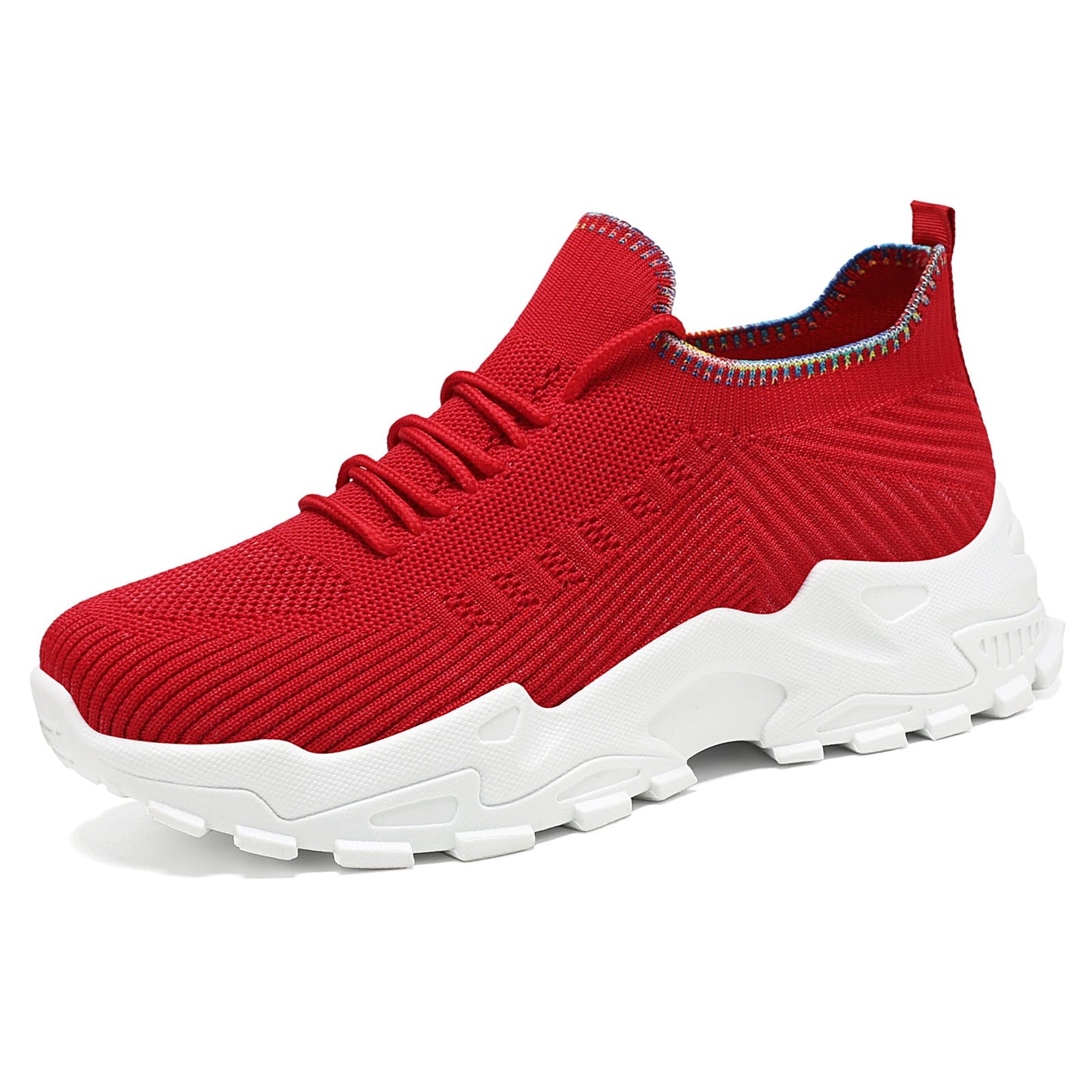 Damen Laufschuhe Bequem Elastisch Rutschfest Sneaker