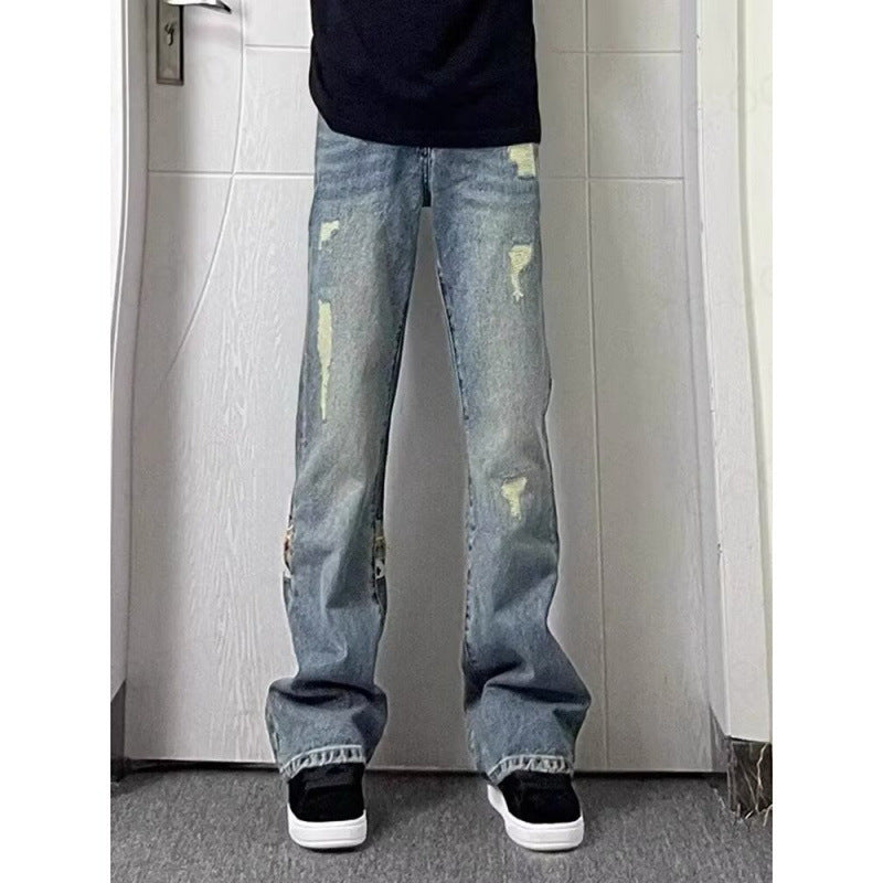 Herren Jeans Modern Lässig Mit Zierdetails