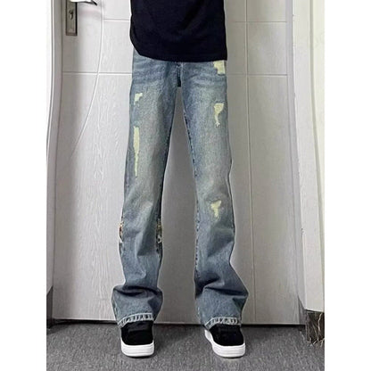 Herren Jeans Modern Lässig Mit Zierdetails