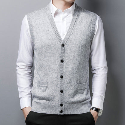 Herren Strickweste Modern Großstadt Stil