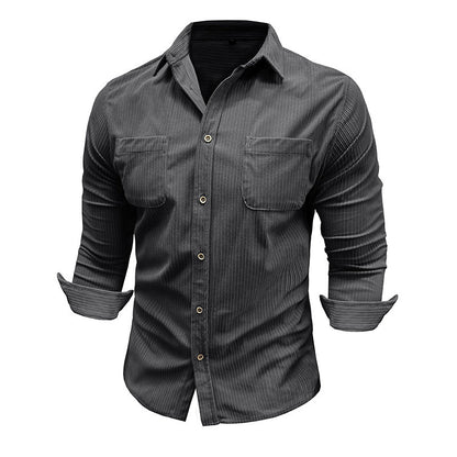 Herren Hemd Slim Fit Streifen Design Modern