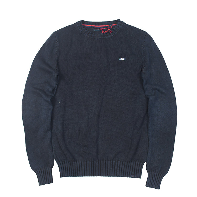 Herren Strickpullover Fein Rundhals Elastisch Modern