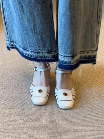 Damen Sandalen Komfortabel Elegant mit Applikation