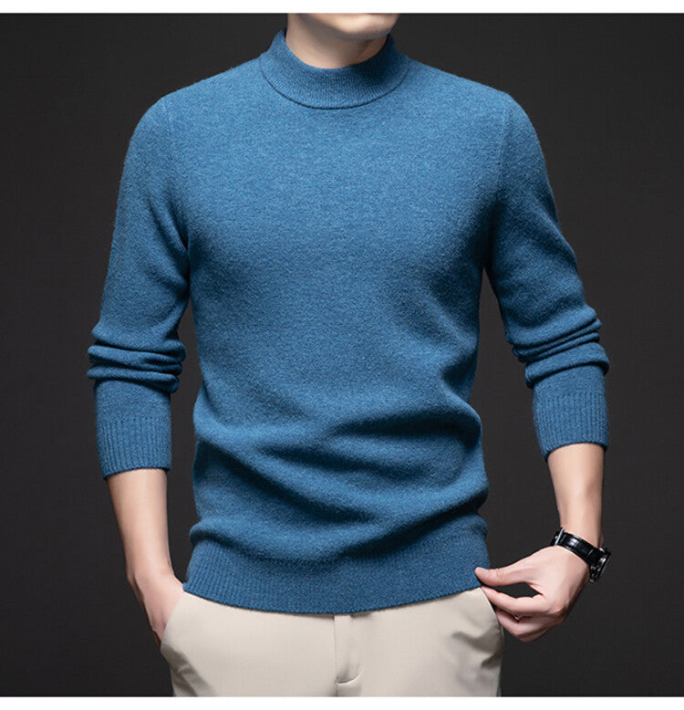 Herren Rollkragenpullover Weich Eleganter Pullover Männer