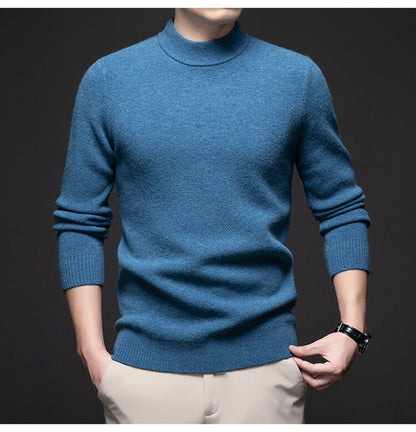 Herren Rollkragenpullover Weich Eleganter Pullover Männer