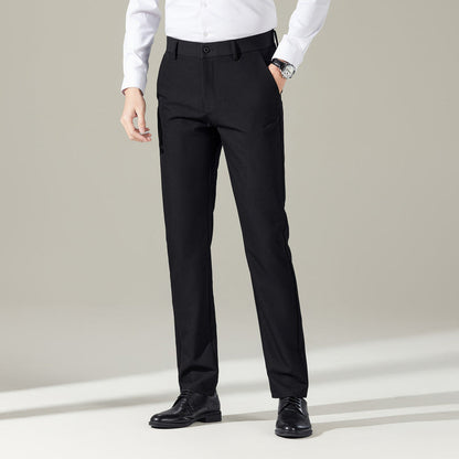 Elegante Herren Businesshose Slim Fit Schwarz