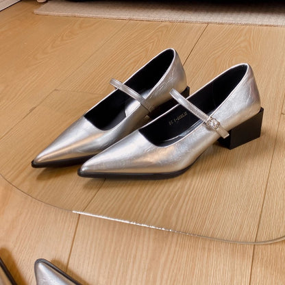 Damen Pumps mit Blockabsatz Elegante Schuhe Hochzeitsschuhe