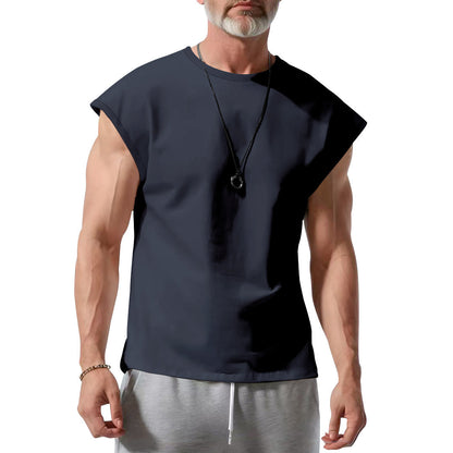 Herren T-Shirt Ärmellos Atmungsaktiv Baumwolle Berlin Style