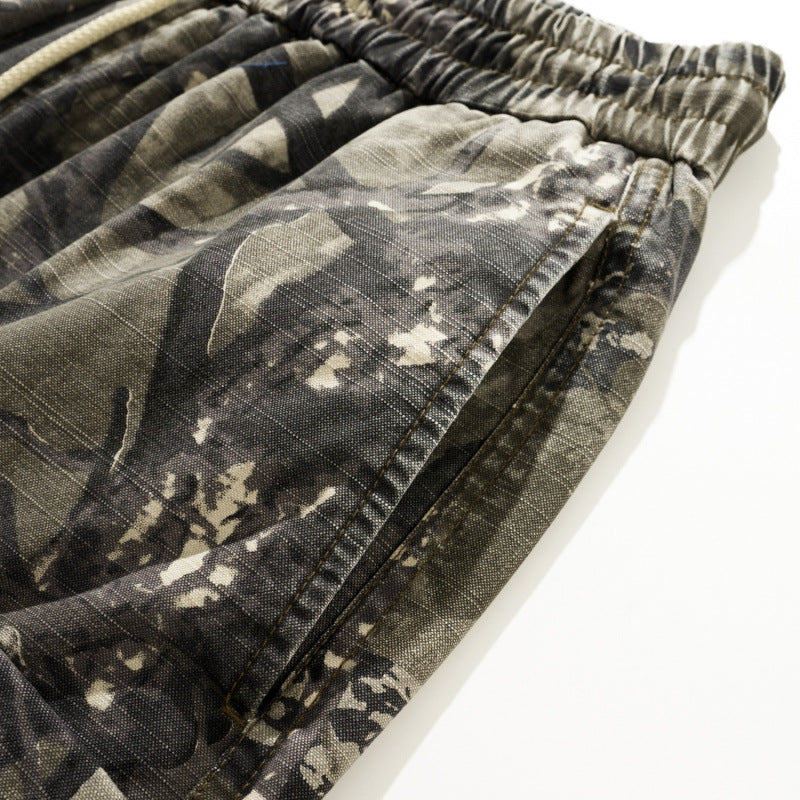 Herren Cargo Shorts Camo Elastisch Bequem