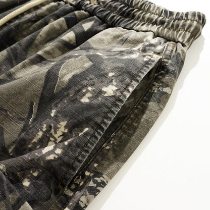 Herren Cargo Shorts Camo Elastisch Bequem