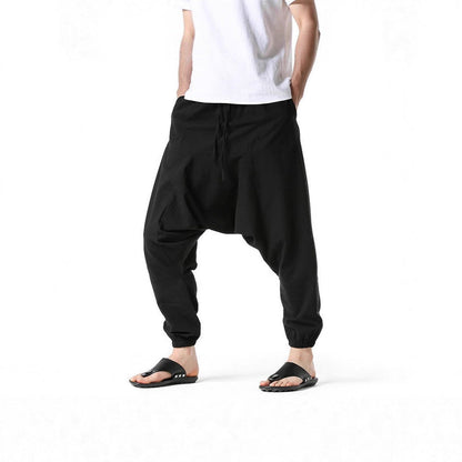 Herren Haremshose Bequem Sommerhose Lässig