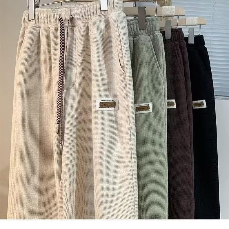Bequeme Jogginghose Herren Waffelstruktur Sportlich