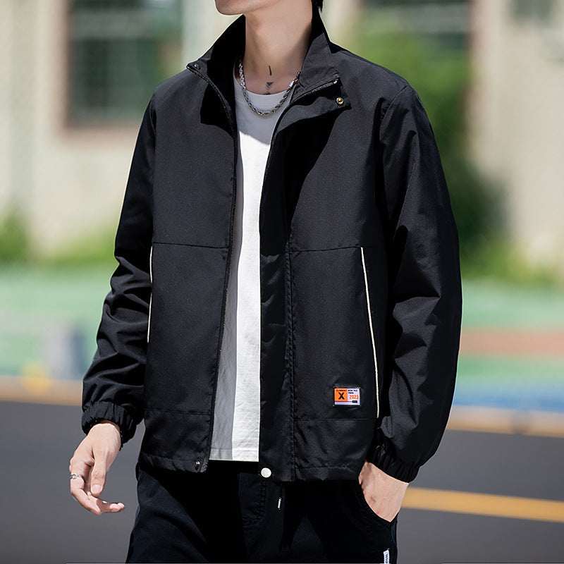 Herren Sportjacke Wasserdicht Elastisch mit Hochkragen - BerlinGlamour